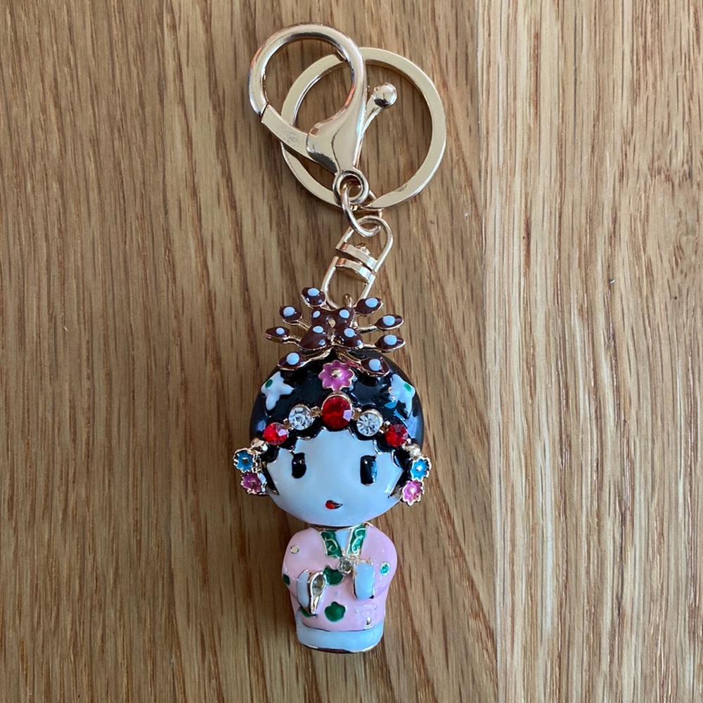 Asian Girl Keychain